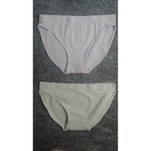 Victoria's Secret Bikini Panties XS Ribbed Knit  Underwear Lot of 2  NWT